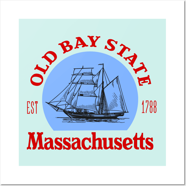 Old Bay State, Massachusetts Wall Art by TaliDe